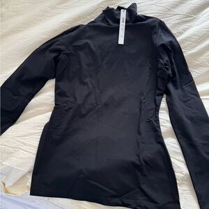 NWT Susan Monaco Black Long Sleeve Turtleneck Top